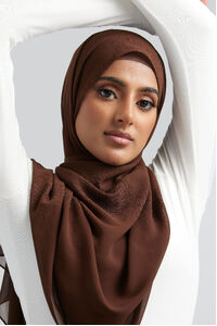 Dark Chocolate Plain Hijab