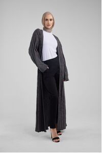 Charcoal Knitted Cardi