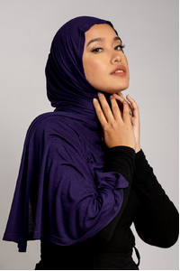 Navy Superstretch Comfy Hijab