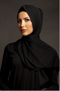 Black Stretch Hijab