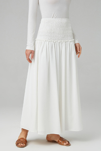 White Smocked Skirt