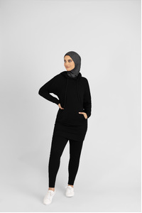 Black Fitness Hoodie