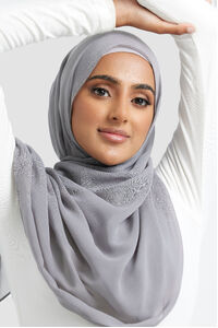 Graphite Woven Hijab