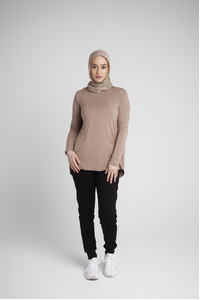 Mocha Lightweight Top