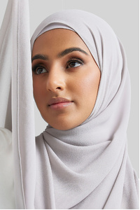 Light Grey Square Hijab