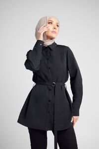 Onyx Belted Shirt