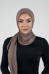 Mocha Instant Jersey Hijab