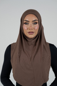 Mocha Jersey Hijab Set