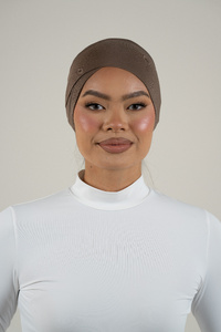 Mocha Criss Cross Cap
