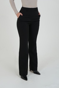 Black Straight Trousers
