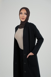 Black Long Cardi