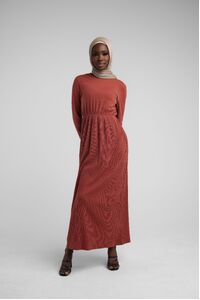 Red Basic Hijabi Dress