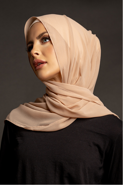 Mahogany Rose Plain Hijab [Size: Shawl - 60cm x 170cm]