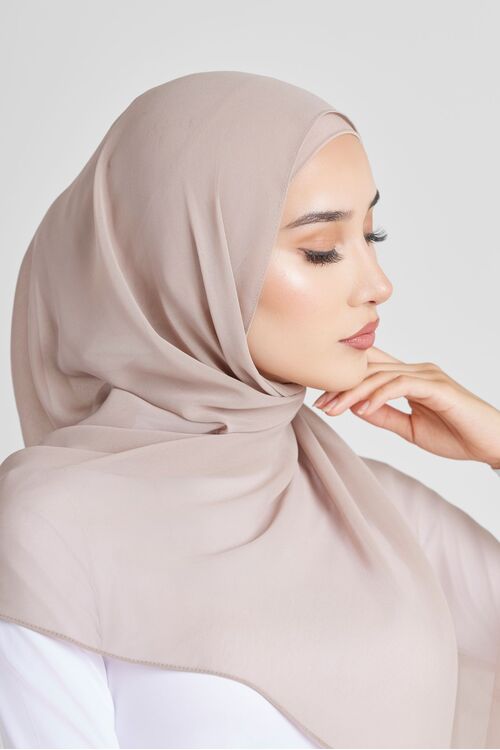 Dove Plain Hijab [Size: Shawl - 60cm x 170cm]