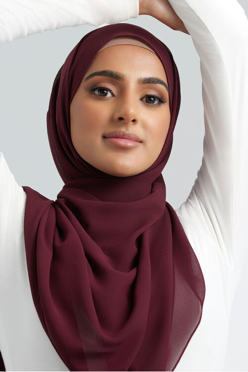 Hennah Plain Hijab [size: Shawl - 60cm x 170cm]