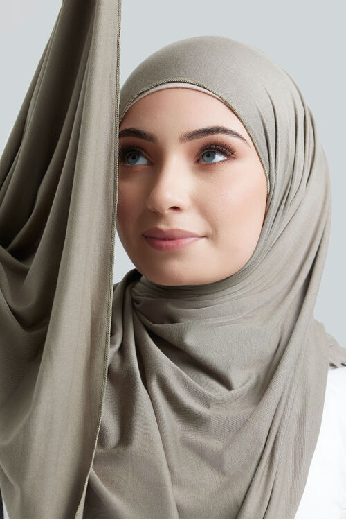 Olive Luxe Jersey Hijab