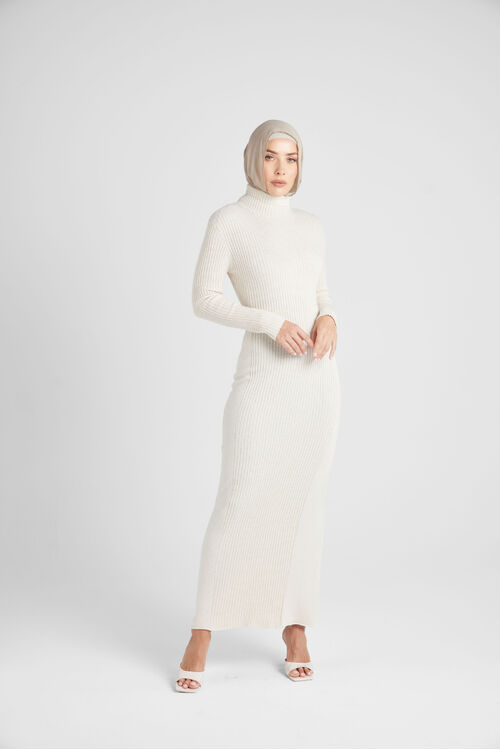 Paneled Turtleneck  Dress [size: 12]