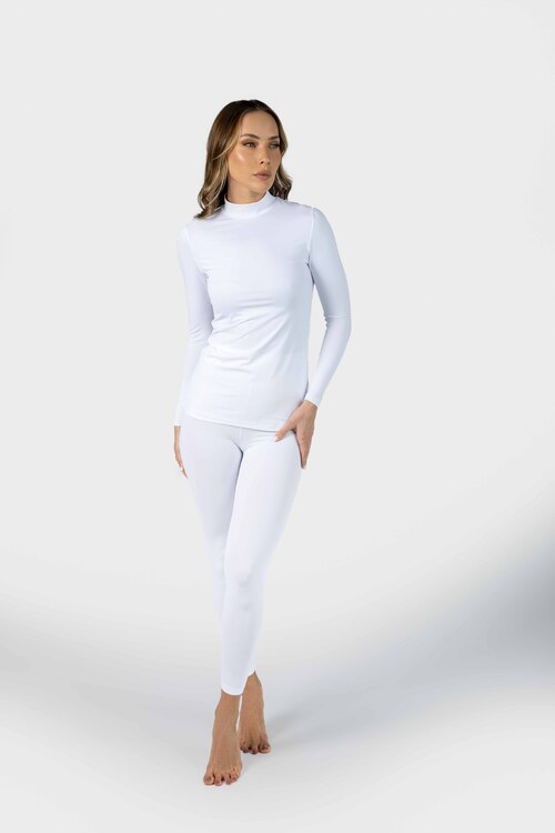 White Luxe Long Sleeve Basic [size: S]