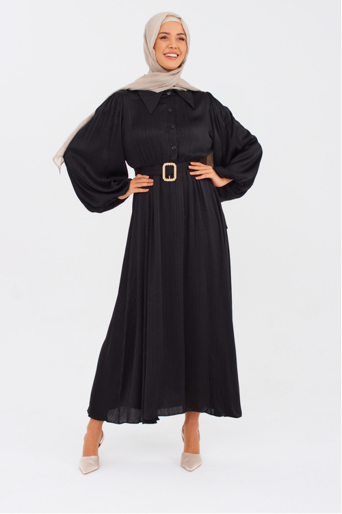 Black Buckle Dress [size: 6]