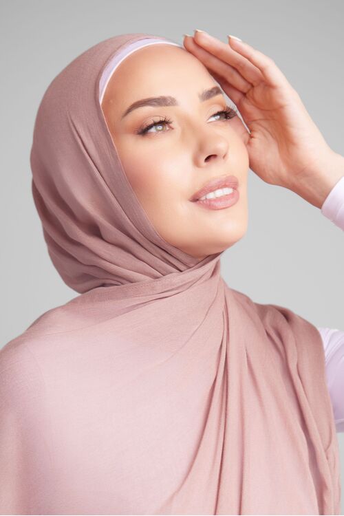 Deep Taupe Premium  Modal Hijab