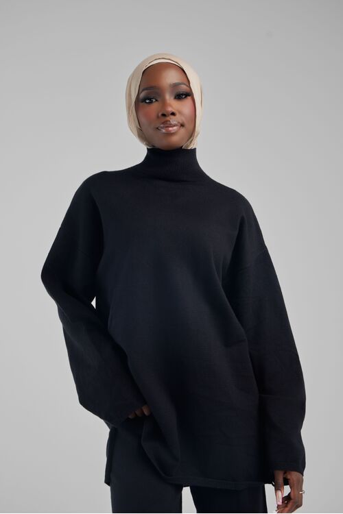 Black Knitted Top [size: 10]