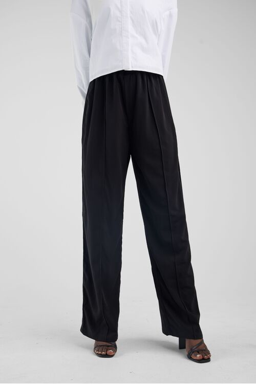 Black Relaxed Fit Trousers [size: 6]