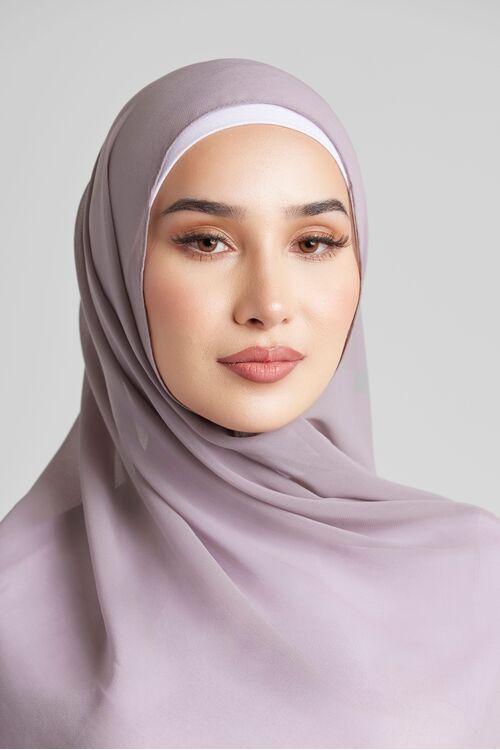 Zinc Plain Hijab [Size: Shawl - 60cm x 170cm]