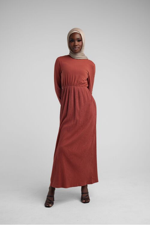 Red Basic Hijabi Dress [size: 6]
