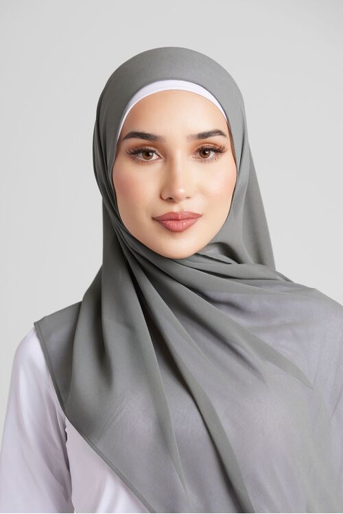 Castor Plain Hijab [Size: Shawl - 60cm x 170cm]