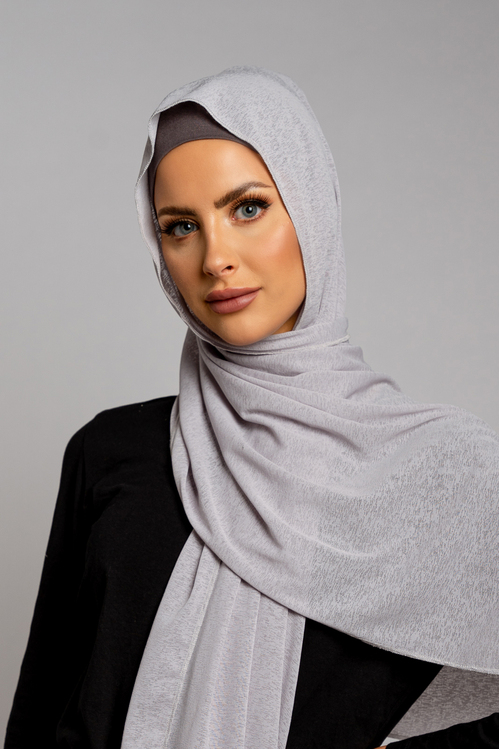Neutral Stretch Hijab [size: Shawl - 60cm x 170cm]
