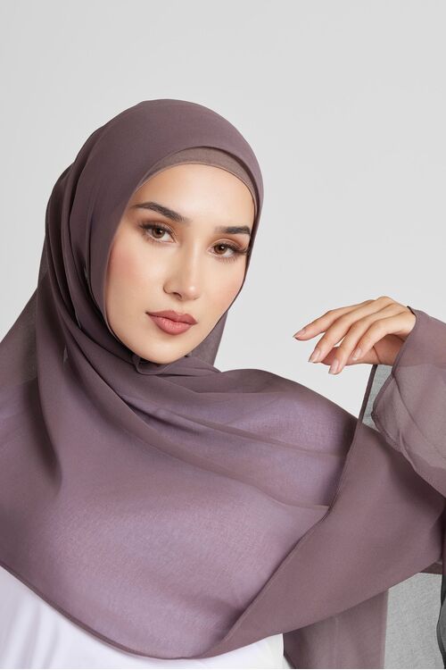 Peppercorn Plain Hijab [Size: Shawl - 60cm x 170cm]